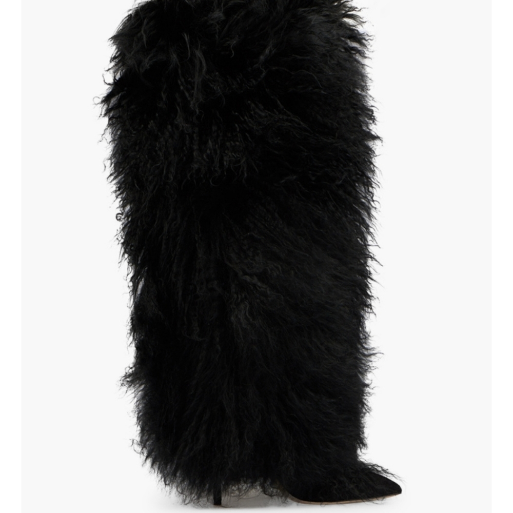 Paris Texas Mongolian fur boots